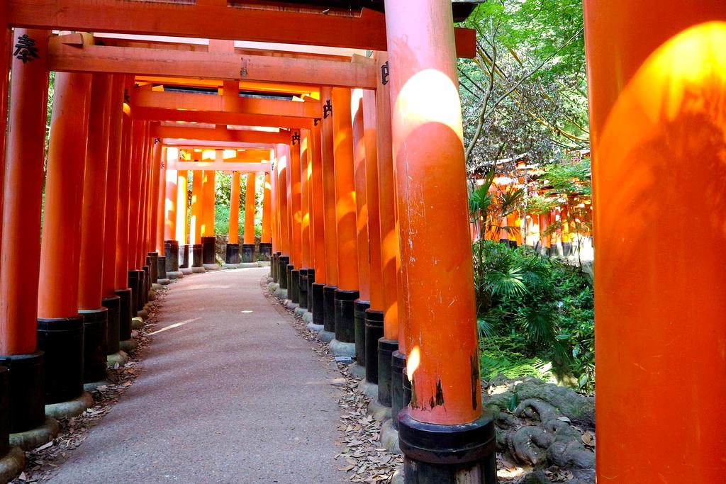 Traditional Fushimi Inari shrine in Kyoto, Japan